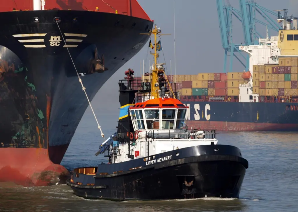 Is an IPO or a direct sale in the offing for the Swiss shipping line's terminal assets? Credit: Alf van Beem