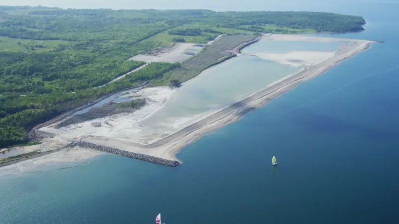 The greenfield site at the Port of Sydney has been acquired for the new Sydport terminal
