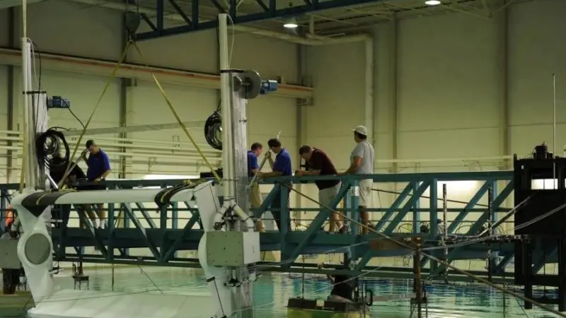 The Cycloidal Wave Energy Converter gets ready for testing