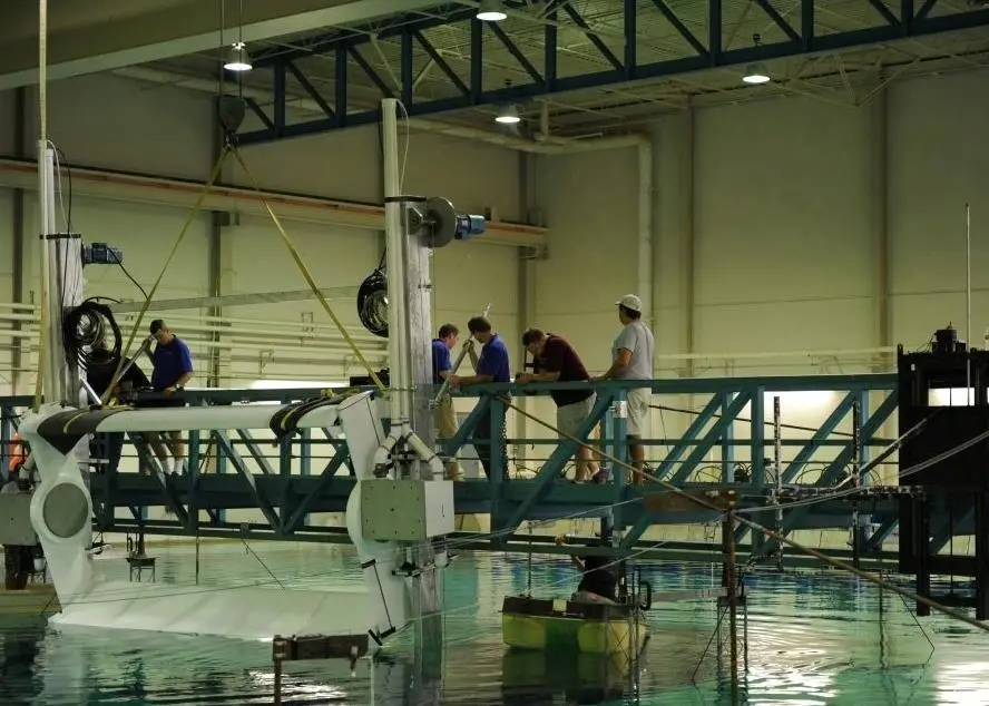 The Cycloidal Wave Energy Converter gets ready for testing