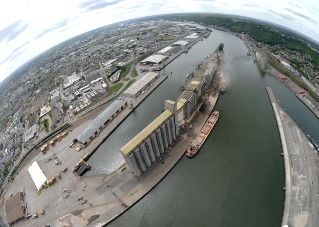 Grain ports need to be competitive and reliable, according to the Port of Rouen. Credit: P Boulen, Port of Rouen