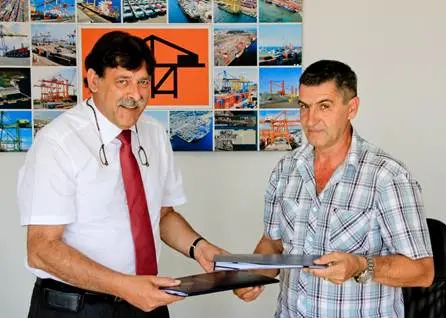 The AGCT CBA was signed by Dr. Antonio Passaro, CEO of AGCT and Rusimir Cimirotic, Chairman of Independent Union of Employees of Port of Rijeka
