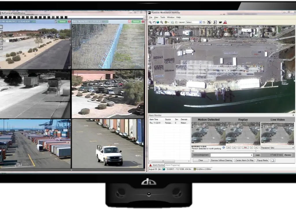 The surveillance equipment targets both water and land intrusion at the Port of Charleston