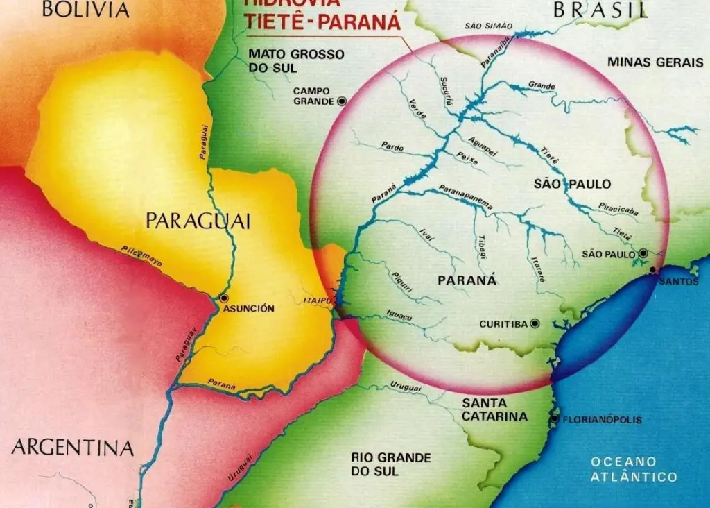 Tietê-Paraná Basin in Mercosul Area