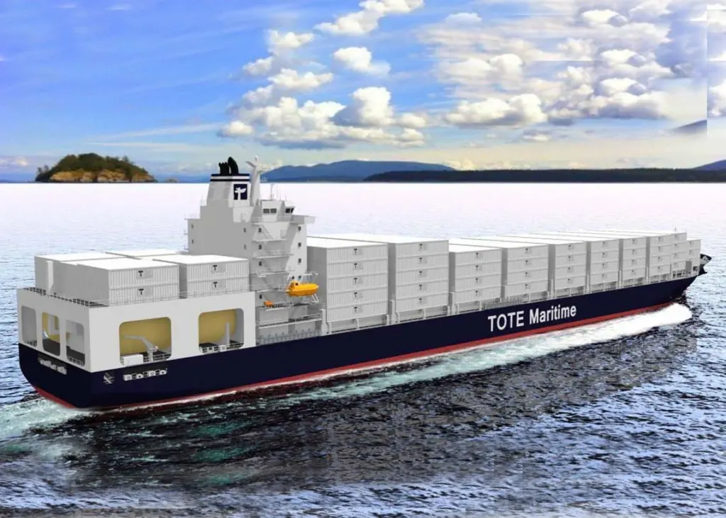 TOTE’s dual-fuel container ships will have MAN ME-GI power