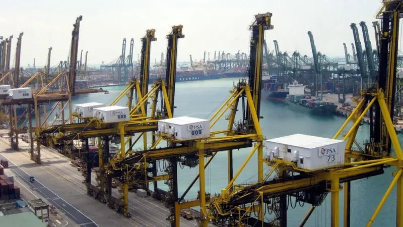 Singapore is to consolidate its container handling in one location. Credit: Roberto Arias