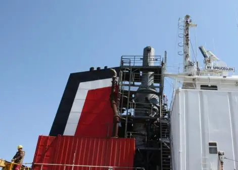 CSNOx abator tower on CSL’s ‘Spruceglen’