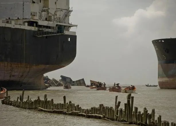 Bangladesh is a particular problem area for hazardous shipbreaking Photo: NGO Shipbreaking platform/Maro Kouri 2010