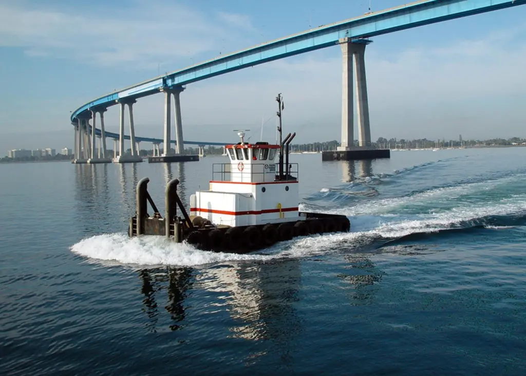The company has successfully coverted its fleet of 20 vessels to run on shore power. Photo: Pacific Tugboat Services