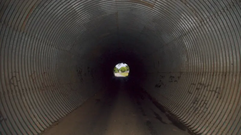 Little light at the end of this tunnel. Credit: Nik Pawlak
