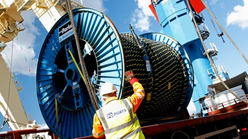 Project cargo being handled by PD Ports at Immingham