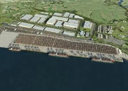 The cranes will operate on a new quay wall at the London Gateway