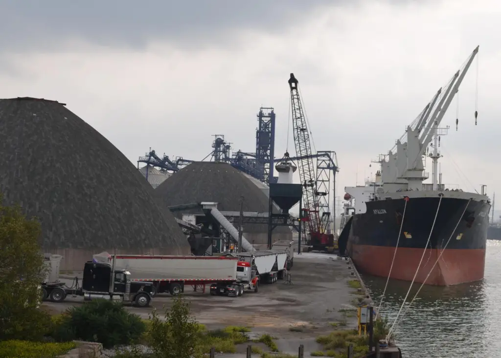 The Port of Hamilton has seen an increase in fertiliser and grain throughput