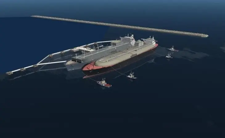 The Andhra LNG import terminal project Photo: Shell