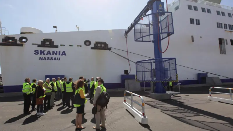 Cavotec want to raise awareness to the environmental and economic benefits of shore to ship power. Photo: Heléne Ohsbeck