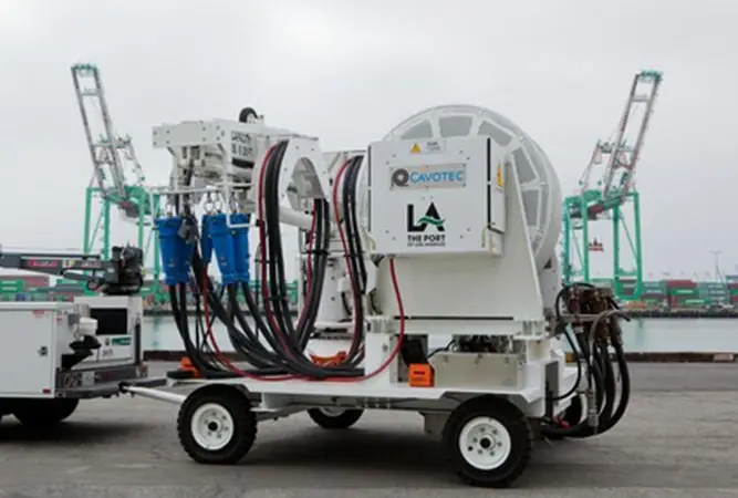 A demonstration of shore power was carried out to highlight the benefits