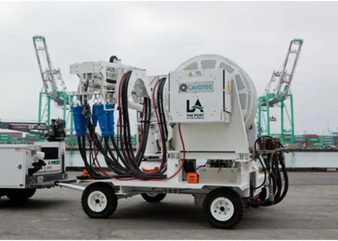 A demonstration of shore power was carried out to highlight the benefits