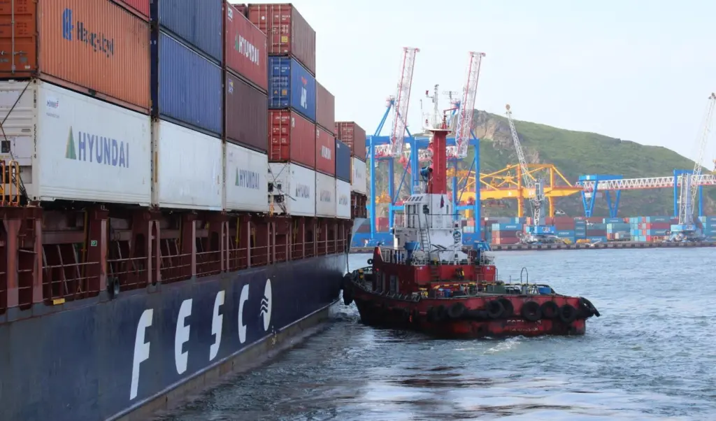 Vladivostok - two new ship-to-shore gantry cranes were put into operation last year at the container terminal