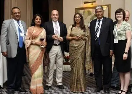 Delegates networking at the Welcome Reception of the 1st GreenPort South Asia Conference