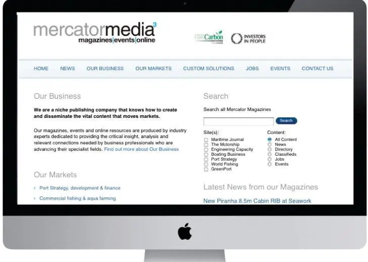 The new website has been engineered to incorporate 'responsive design'