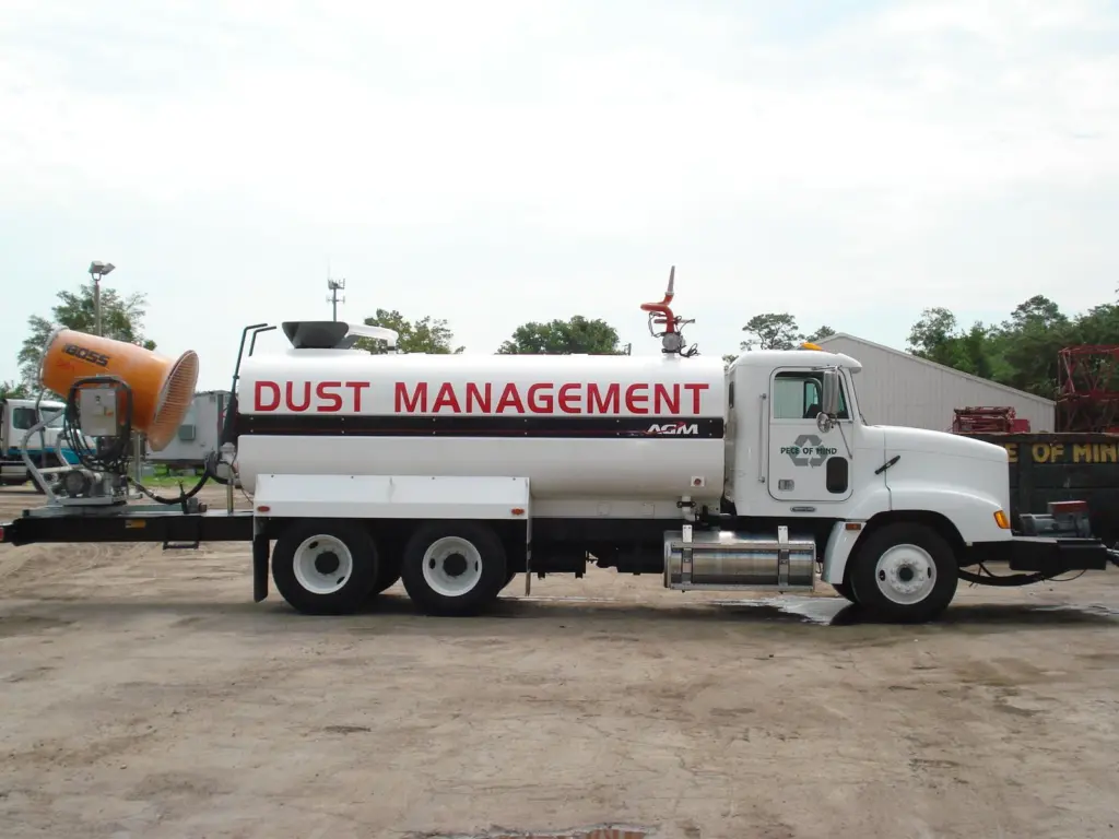 Pece of Mind's high-efficient dust suppression unit, water tanker and a generator is a good example of the sophistication of units available for ports