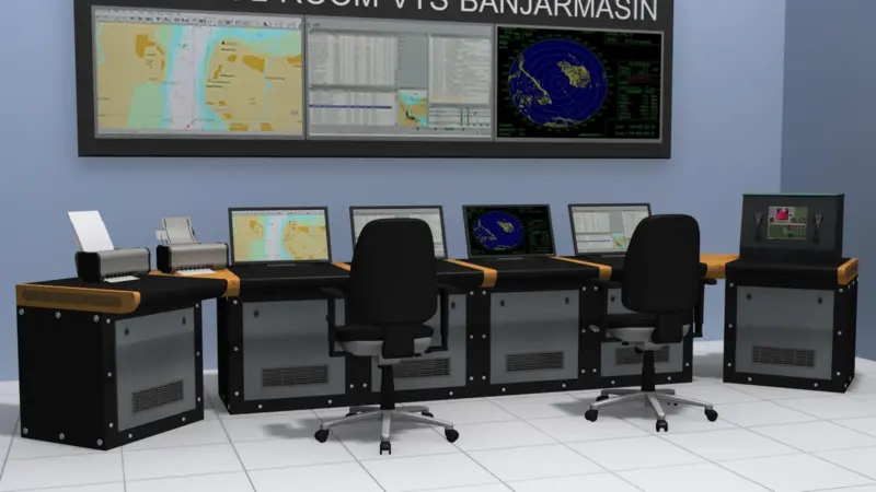 The VTS system will faciliate safe and efficient movement of marine traffic at Banjarmasin and Samaringa ports