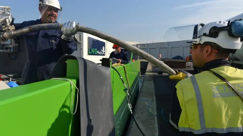 'Greenstream' is the second LNG barge to bunker and refuel at Antwerp Photo: Antwerp Port Authority