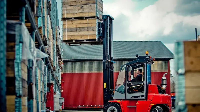 The new Kalmar DCF50-90 forklift truck is the latest in the series of light range of 5 to 9 tonne capacity machines