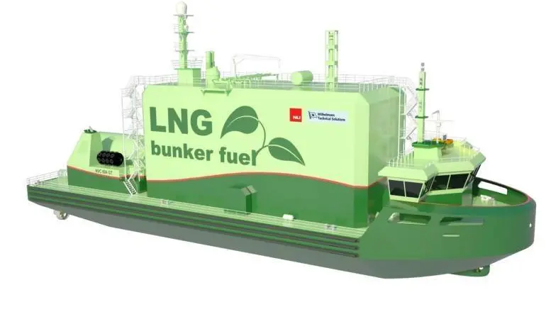 LNG bunkering barges may become a common sight around ports