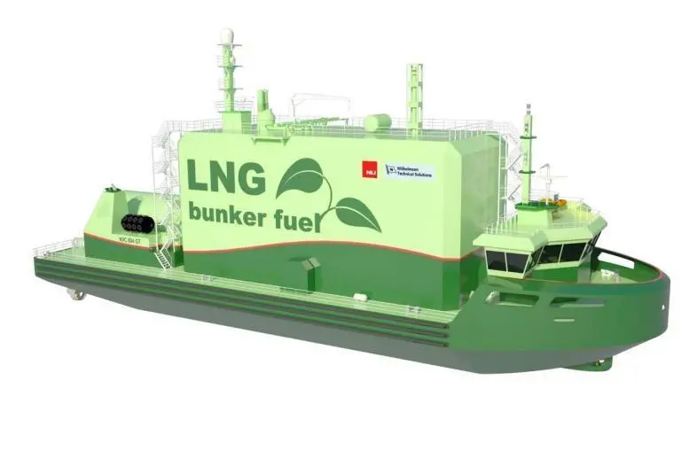 LNG bunkering barges may become a common sight around ports