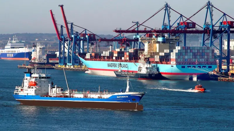 The database measures container lifts around the world. Photo: Port of Gothenburg