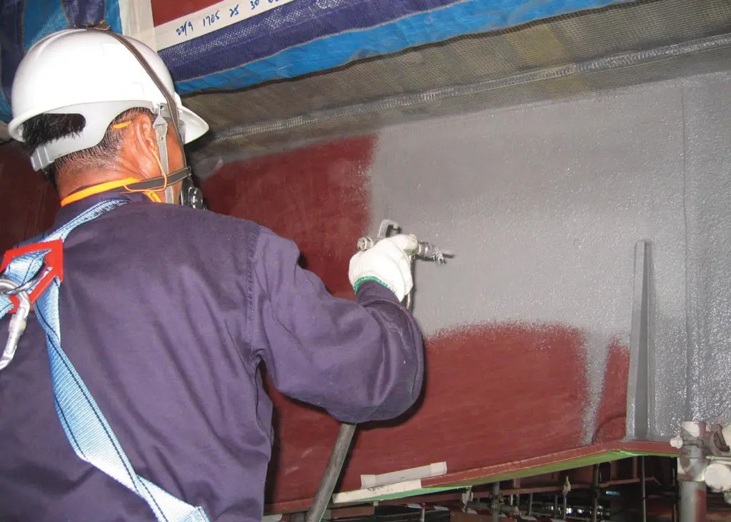Application of PPG’s PITT-CHAR XP protective coating
