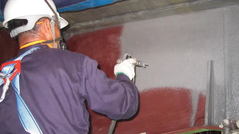 Application of PPG’s PITT-CHAR XP protective coating