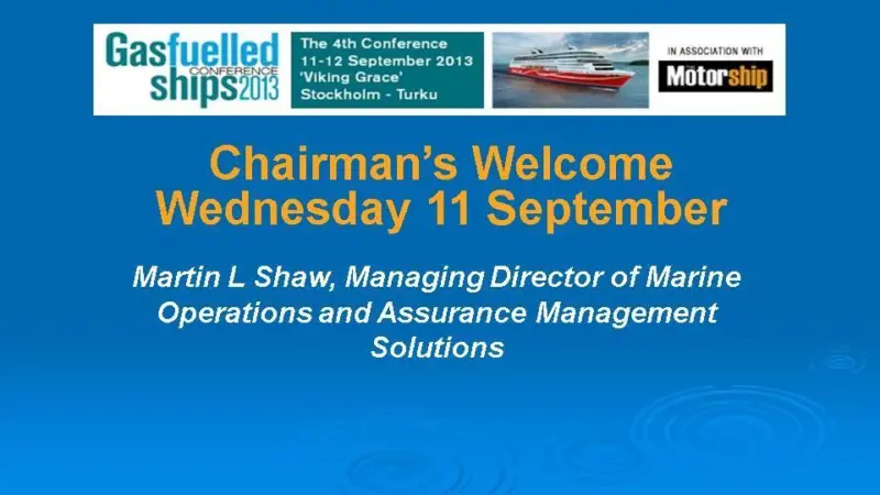 Chairman's Welcome