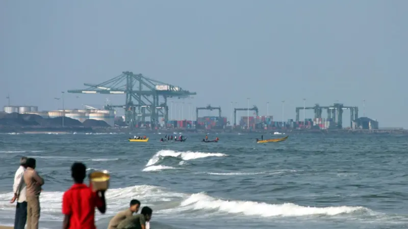 Plans for a new marine road are coming along at Chennai Port. Photo: VtTN