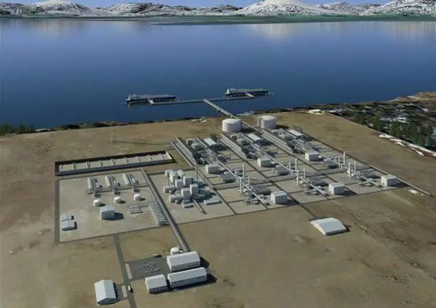 The proposed LNG project includes a liquefaction plant and a two berth tanker terminal. Photo: Alaska LNG project sponsors