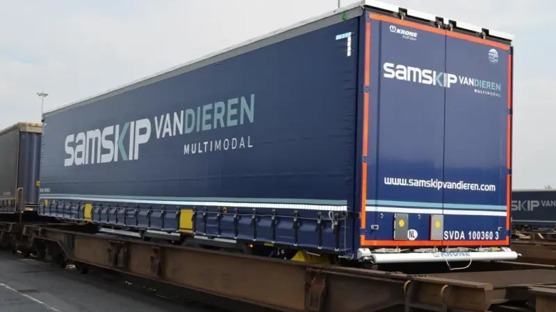 Samskip's new rail service the new service will take a considerable number of units off the road