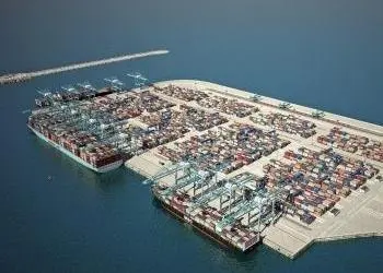 A render of the Hadarom port project in Ashdod Photo: Israel Ports Company