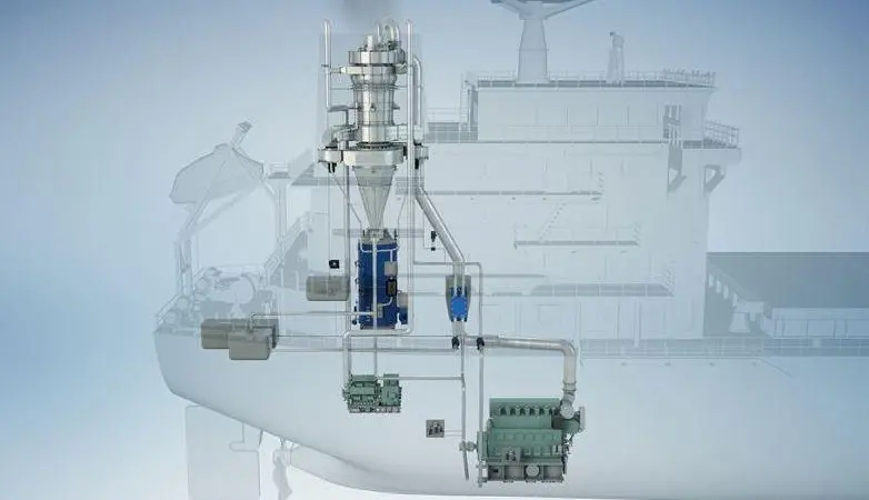 Clean Marine's EGCS unit is based on Advanced Vortex Chamber technology
