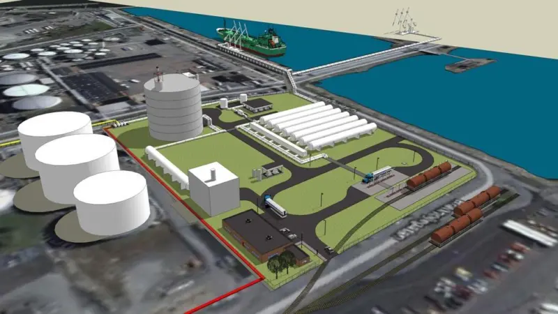 One of the primary aims of the LNG Terminal is to meet the stricter EU sulphur emission requirements that will be imposed on shipping Photo: Swedegas/Vopak
