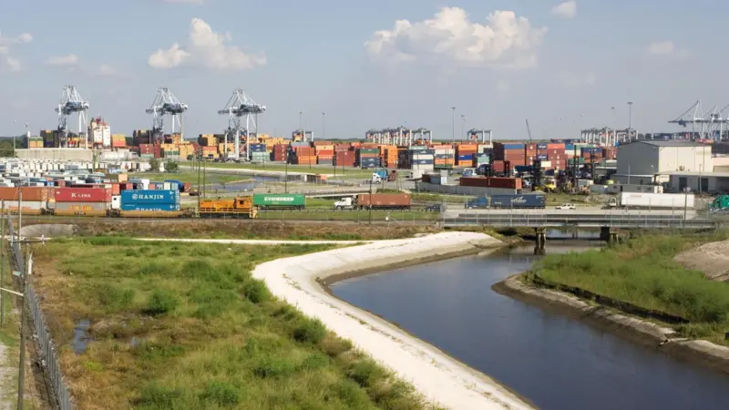 The GPA has carried out a number of environmental projects to reduce carbon emissions in and around the port. Photo: Georgia Ports Authority