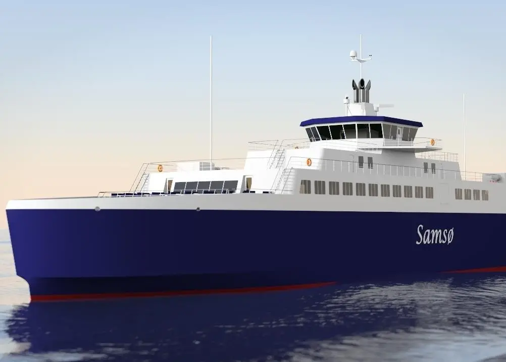The new ferry will be the 'first' LNG-powered ferry for Denmark