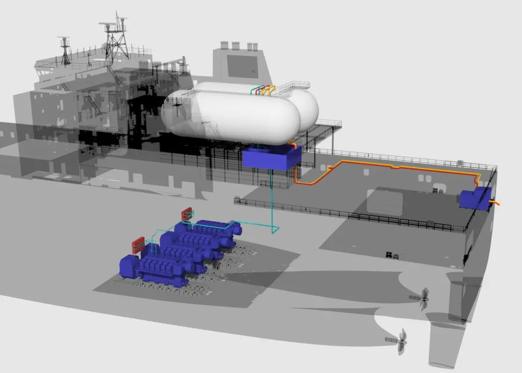 TOTE conversion with dual-fuel engines and LNGPac