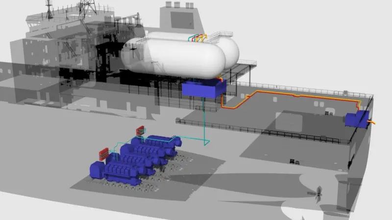 TOTE conversion with dual-fuel engines and LNGPac