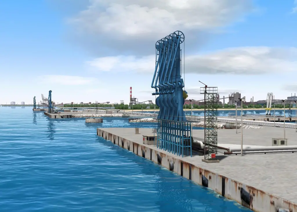 Simulators can allow run throughs for crew in areas of tight navigation