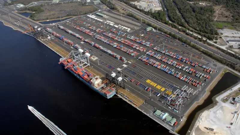 Moody says ports with less depth like Jacksonville on the East coast could be at a competitive disadvantage
