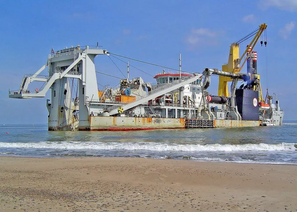 Jan De Nul deployed one of its cutter suction dredgers