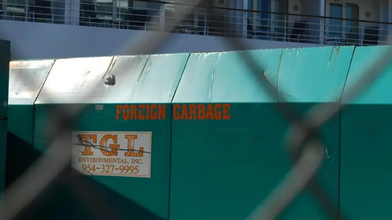 Bin day: ports have a responsibility to deal with waste from ships. Credit: Josh Freidman Luxury Travel