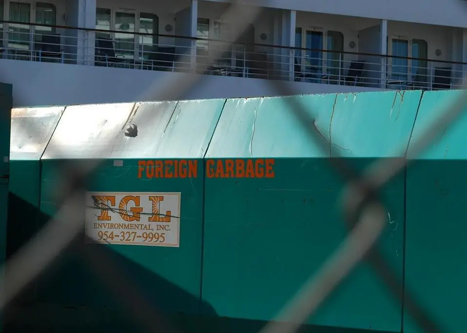 Bin day: ports have a responsibility to deal with waste from ships. Credit: Josh Freidman Luxury Travel