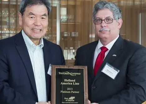 Holland America Line earned the Port of Seattle's platinum level for the second year